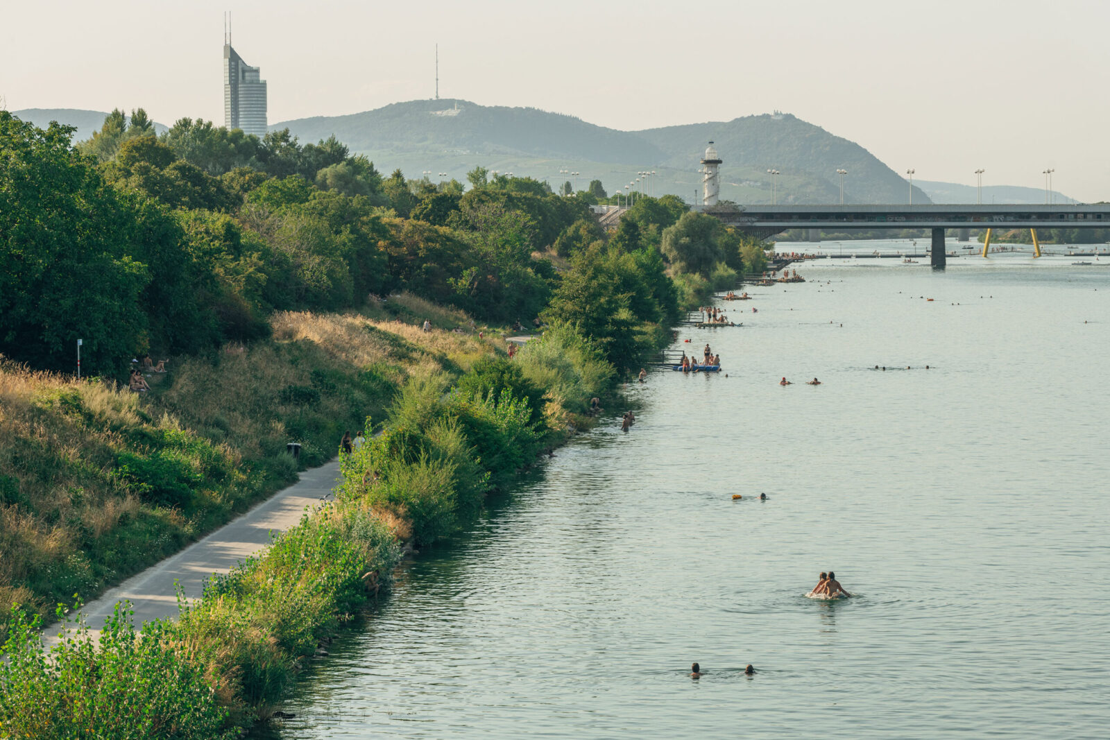 Die Donauinsel. 21 Kilometer Freiraum